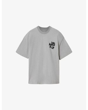 AllSaints Orlando Crewneck Cotton T-Shirt - Grey