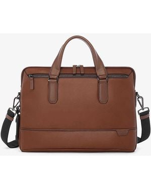 Tumi Harrison Sycamore Leather Briefcase - Brown