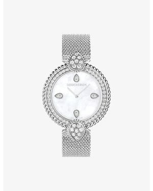 Boucheron Serpent Bohème Stainless Steel And 1.21Ct Diamond Quartz Watch - Metallic