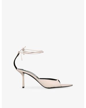 Victoria Beckham Eliza 75 Leather Heeled Sandals - White