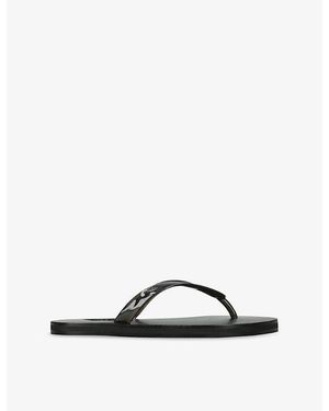 Ancient Greek Sandals Saionara Leather And Jelly Sandals - Black