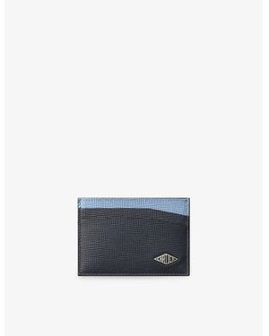 Cartier Losange Double Leather Card Holder - Blue