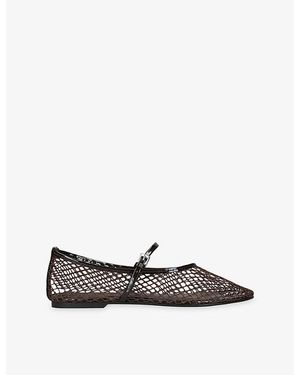Steve Madden Mags Woven Ballet Flats - Black