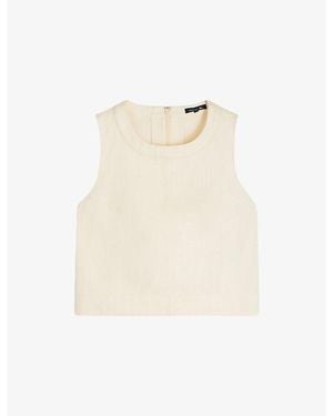 Soeur Pampa Sleeveless Cotton Top - Natural