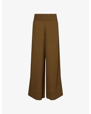 ME+EM Crease-Less Shirred-Waist Linen-Blend Trousers - Natural