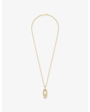 Boucheron Serpent Bohème 18Ct- And 0.32Ct Brilliant-Cut Diamond Pendant Necklace - White