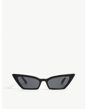 Vogue Gigi Hadid Super Cat-eye Frame Acetate Sunglasses - White