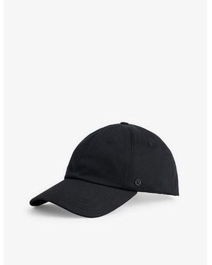 lululemon Classic Brand-Patch Cotton Cap - Black
