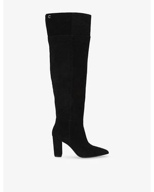 Carvela Kurt Geiger Civita Over-The-Knee Suede Boots - Black