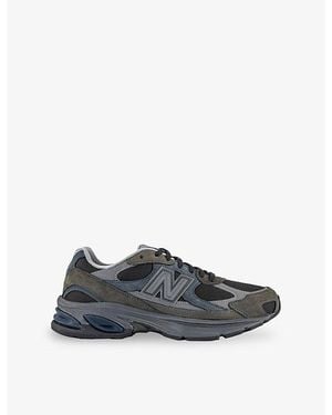 New Balance 2010 Panelled Suede And Mesh-Knit Trainers - Grey