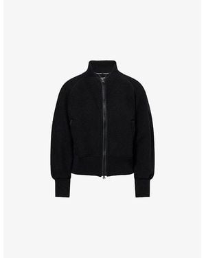 Canada Goose Sierra Fleece Wool-Blend Bomber Jacket - Black