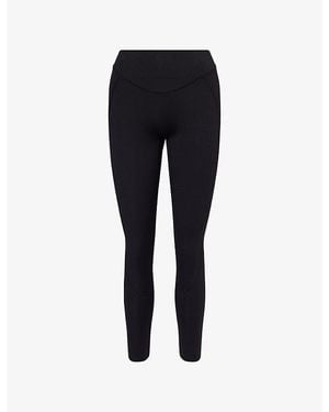 GYMSHARK Lifting Dip-Waist Stretch-Woven Leggings - Black
