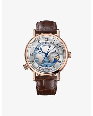 Breguet Classique Hora Mundi 5717 18Ct Rose- Automatic Watch 43Mm - Blue