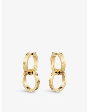 Cartier Love 18Ct- Hoop Earrings - Metallic