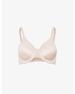 Wacoal Back Appeal Polka-Dot Soft-Cup Stretch-Woven Bra - White