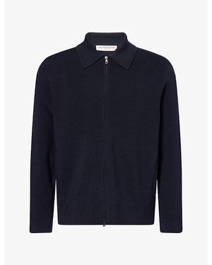 Orlebar Brown Shelby Merino-Wool Cardigan - Blue