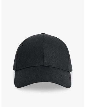 Whistles Adjustable Linen Baseball Cap - Black