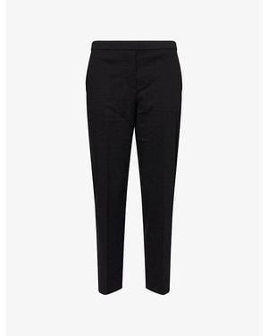 Theory Treeca Tapered-Leg Woven Trousers - Black