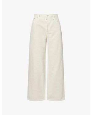 Agolde Low Slung Baggy Denim Jeans - White