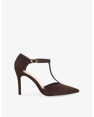 Dune Castered Suede Courts - Brown