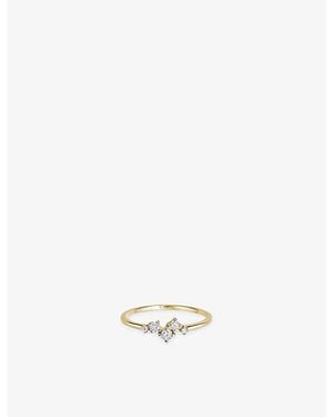 Astley Clarke Cluster 14Ct- And 0.13Ct Lab-Grown Diamond Promise Ring - White