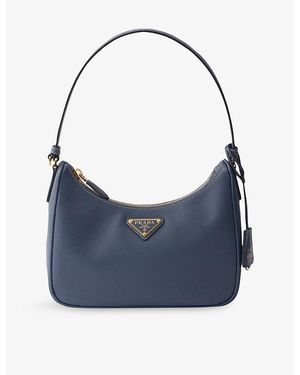 Prada Re-Edition 2005 Saffiano Leather Mini Handbag - Blue