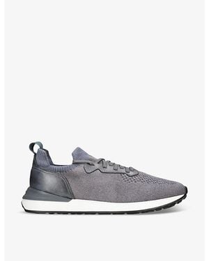 Magnanni Grafton Knitted Low-Top Trainers - Blue