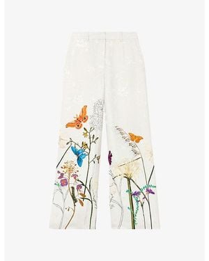 Reiss X New York Botanical Garden Frankie Woven Pants - White