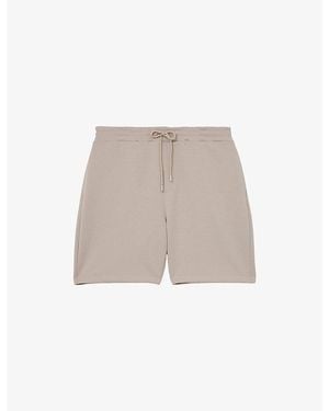 Reiss Reid Drawstring-Waist Stretch-Woven Shorts - Natural
