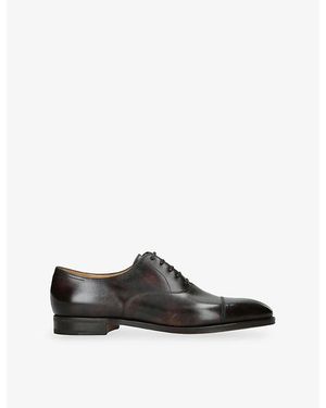 John Lobb City Ii Leather Oxford Shoes - Black