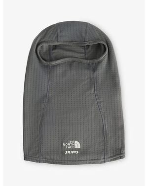 The North Face X Skims Textured Brand-Print Woven Balaclava - Gray