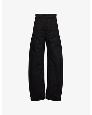 Lemaire High-Rise Curved Denim Jeans - Black