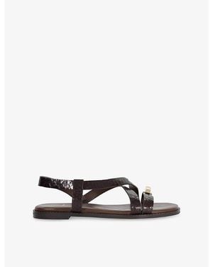 Dune Lite Patent-Leather Sandals - Multicolor
