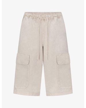 Skims Sleep Henley And Fold-Over Short Jersey Set - Natural