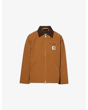Carhartt Clark Corduroy-Collar Canvas Jacket - Brown
