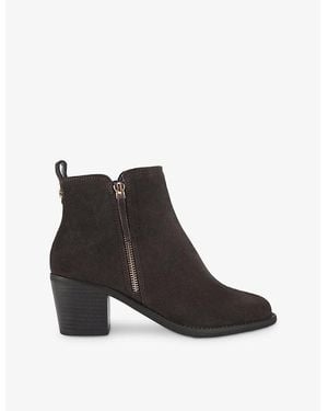 Carvela Kurt Geiger Secil Suede Heeled Ankle Boots - Black