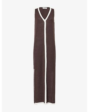 4th & Reckless Elea Knitted Maxi Dress - Purple