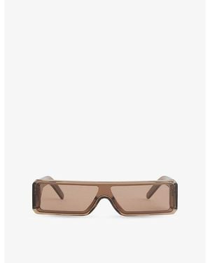Rick Owens Gethshades Acetate Sunglasses - Brown