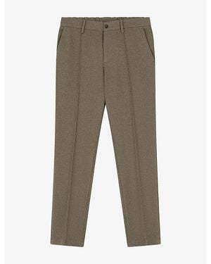 BOGGI Straight-Leg Regular-Fit Stretch-Cotton Trousers - Grey