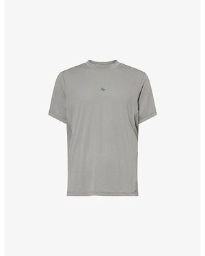 247 BY Represent 247 Numbers Graphic Print Stretch-Jersey T-Shirt - Gray