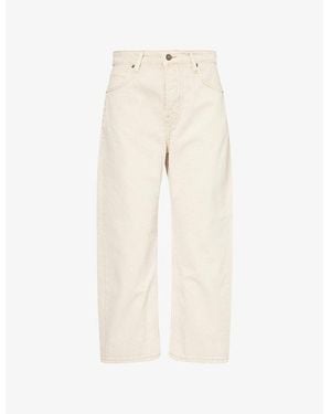 Free People Deep Trance Dropped Boyfriend Denim Jeans - Natural