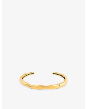 La Maison Du Couturier Amadeus Zion Open Wave 18Ct Vermeil Bracelet - Metallic