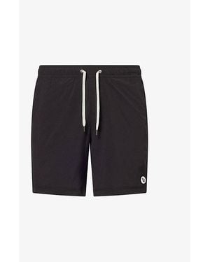 Vuori Kore Brand-Patch Relaxed-Fit Recycled Polyester-Blend Shorts - Black