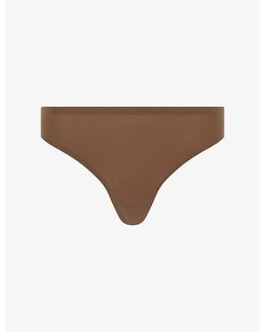 Chantelle Soft Stretch Seamless One-Size Thong - Natural