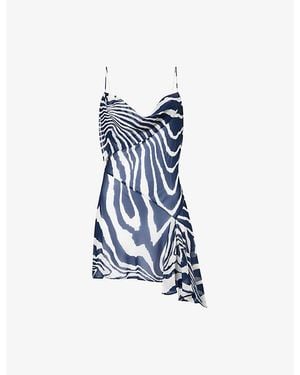 Rat & Boa Rosela Printed Woven Mini Dress - Blue