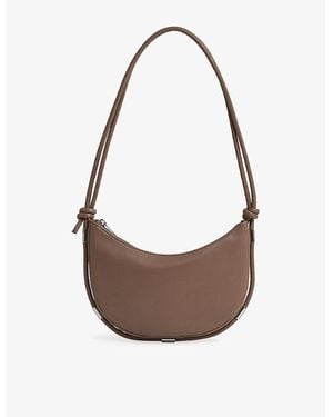 Reiss Harriet Rope-Strap Leather Shoulder Bag - Brown