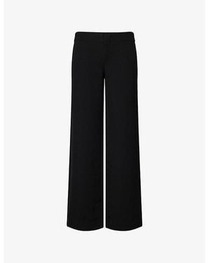 Reformation Vida Low-Rise Woven Pants - Black