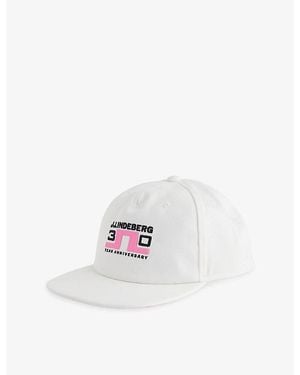 J.Lindeberg 30Y Anniversary Cotton Baseball Cap - White