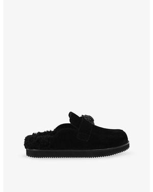 Kurt Geiger Eagle Suede Clogs - Black