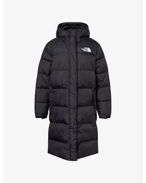 The North Face Nuptse Embroidered-Logo Padded Parka Coat - Black